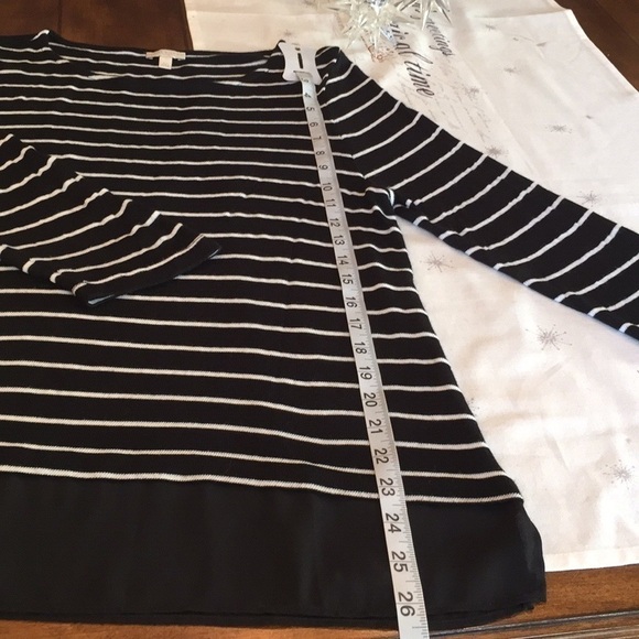 TALBOTS - Striped Tunic Large Petite - Picture 5 of 8